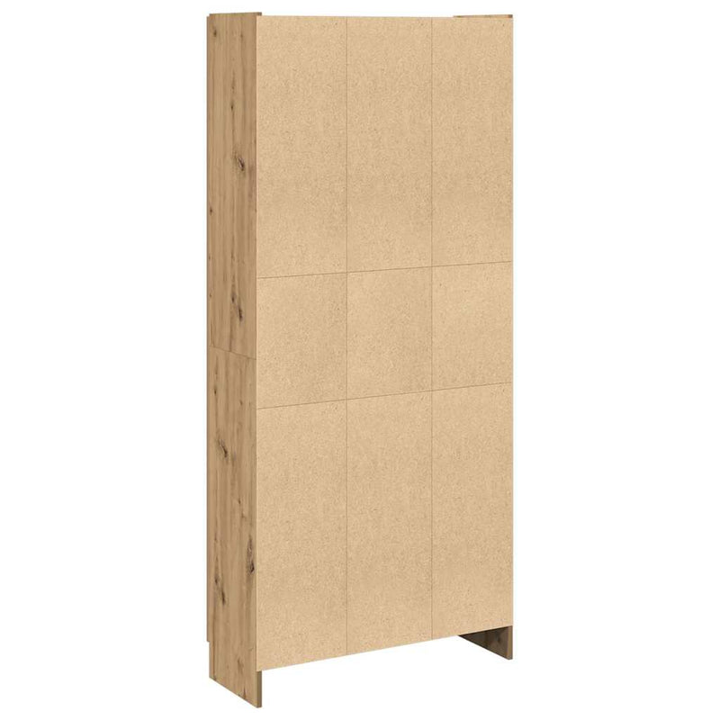 Dulap înalt, stejar artizanal, 82,5x30,5x185 cm, lemn prelucrat