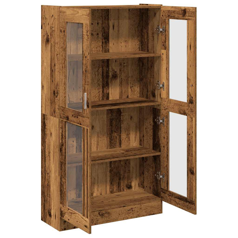 Dulap înalt, lemn vechi, 82,5x30,5x150 cm, lemn prelucrat