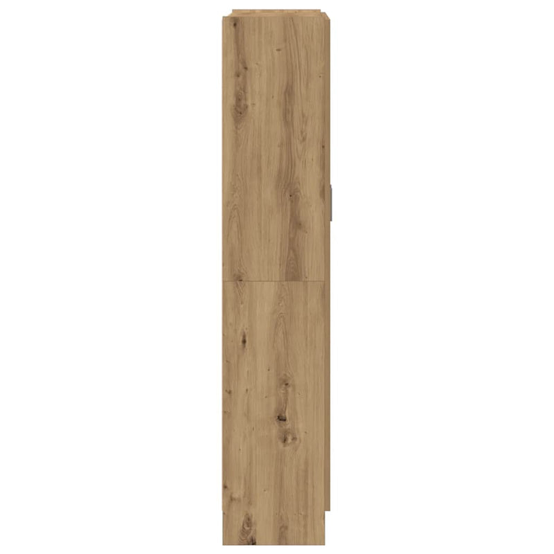 Bufet înalt, stejar artizanal, 82,5x30,5x150 cm, lemn stratificat