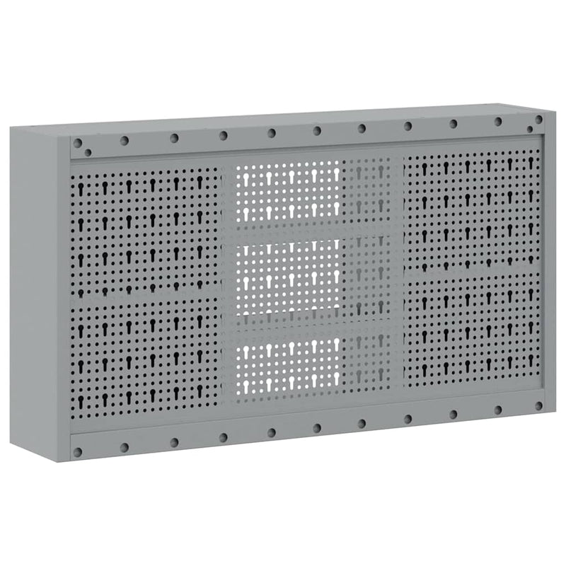 Dulap pentru unelte cu raft Negru și Gri 100 x 20 x 55 cm Oțel