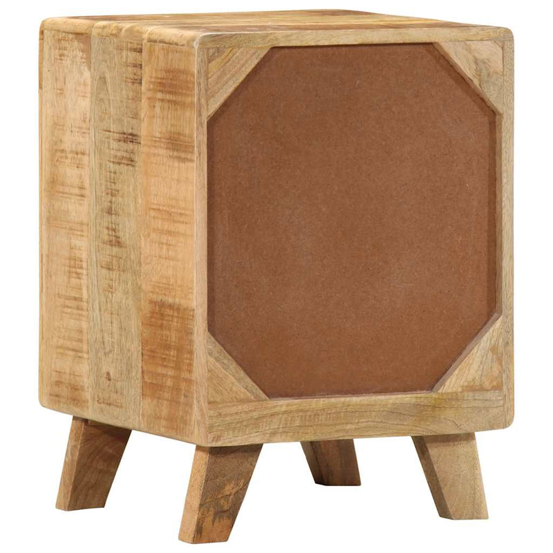 Noptiera 37x32x50 cm lemn masiv Mango brut