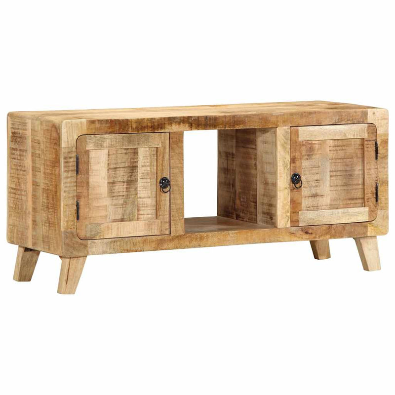 Dulap TV, 105x46x32 cm, lemn masiv mango brut