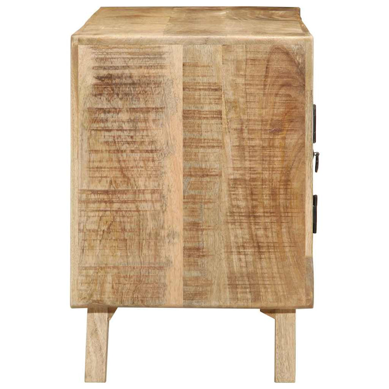 Dulap TV, 105x46x32 cm, lemn masiv mango brut
