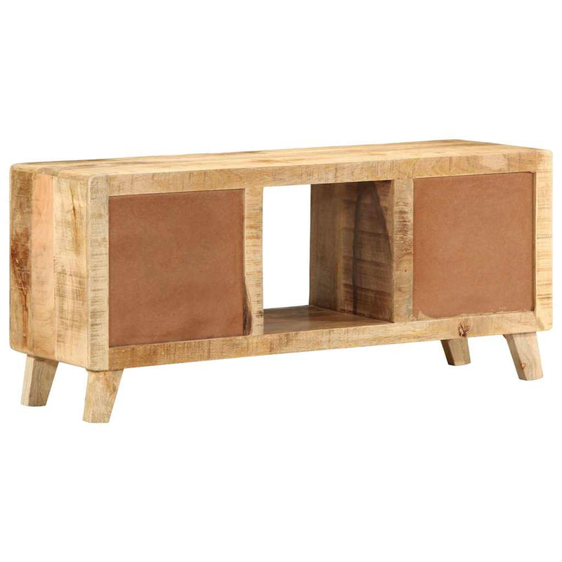 Dulap TV, 105x46x32 cm, lemn masiv mango brut