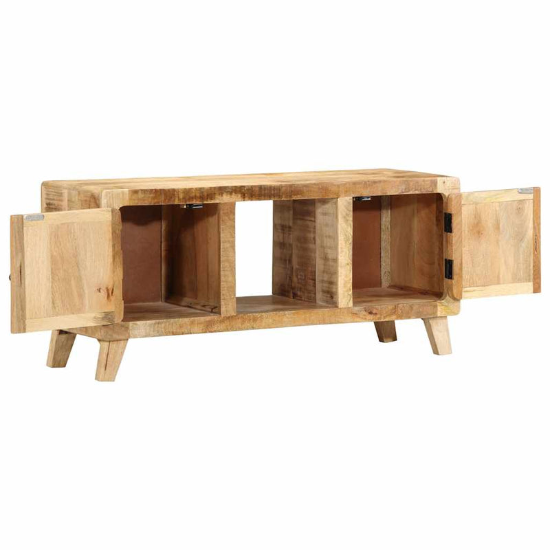 Dulap TV, 105x46x32 cm, lemn masiv mango brut