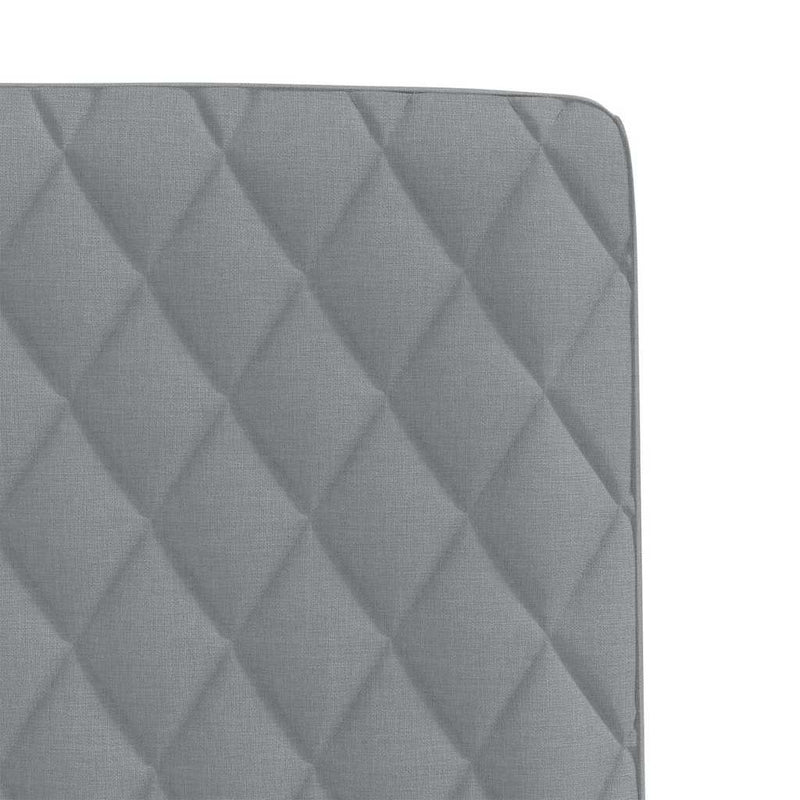 Scaune de bucătărie, 2 buc., gri deschis, material textil