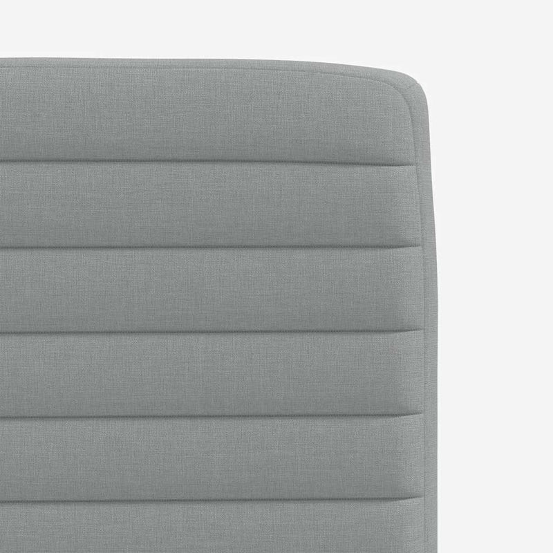 Scaune de bucătărie, 2 buc., gri deschis, material textil