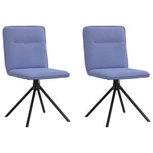 Scaune de sufragerie 2 buc țesătură Jeans Blue