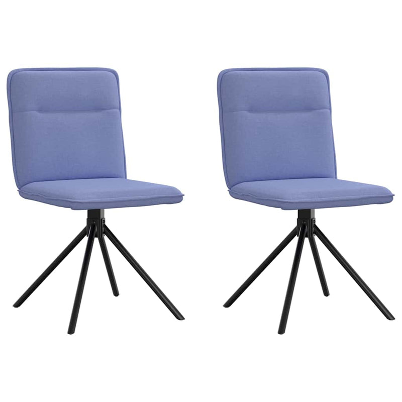 Scaune de sufragerie 2 buc țesătură Jeans Blue