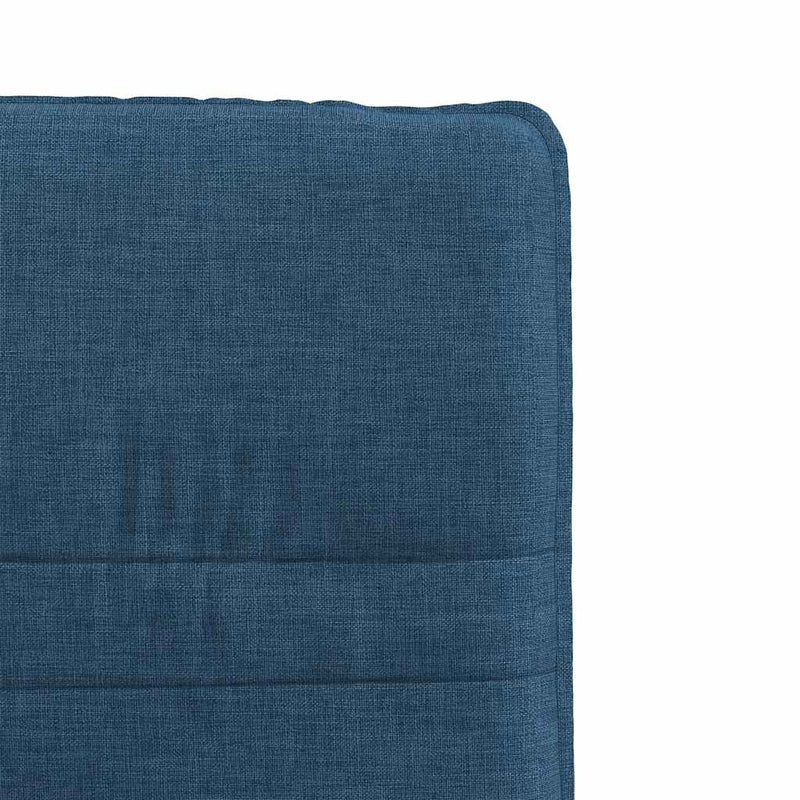 Scaune de bucătărie, 2 buc., albastru, textil