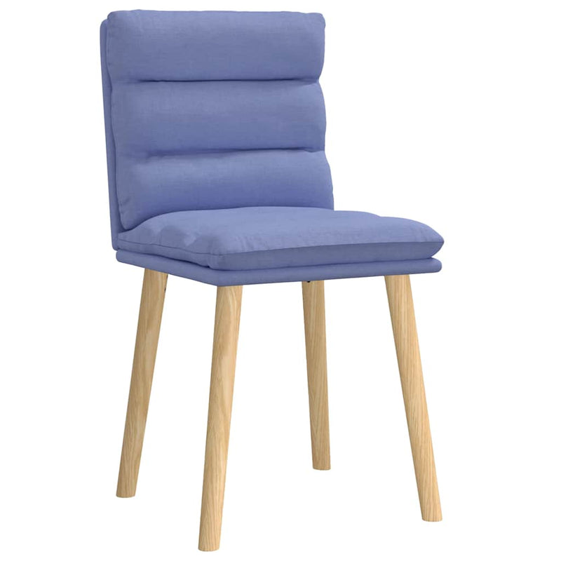 Scaune de sufragerie 2 buc țesătură Jeans Blue