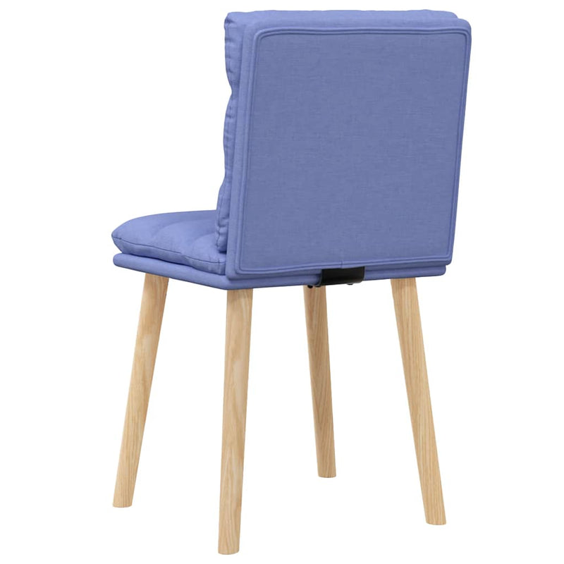 Scaune de sufragerie 2 buc țesătură Jeans Blue