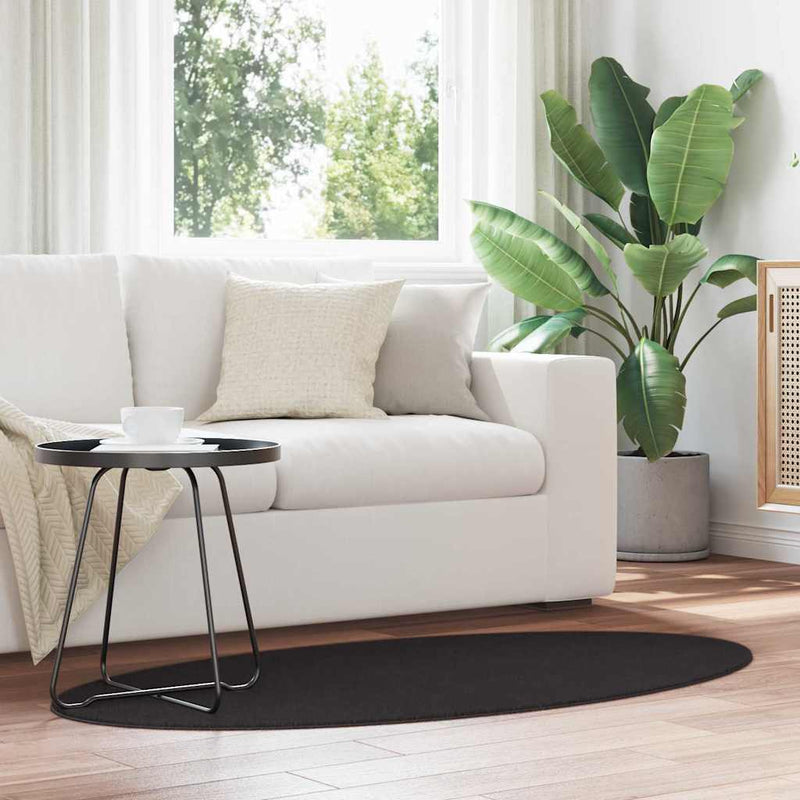 Covor HUARTE Negru 80 x 150 cm 100% Polyester