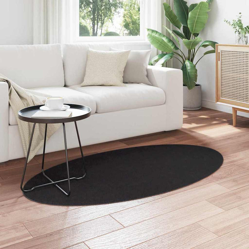 Covor HUARTE Negru 80 x 150 cm 100% Polyester