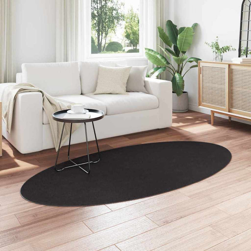 Covor HUARTE Negru 100 x 200 cm 100% Polyester