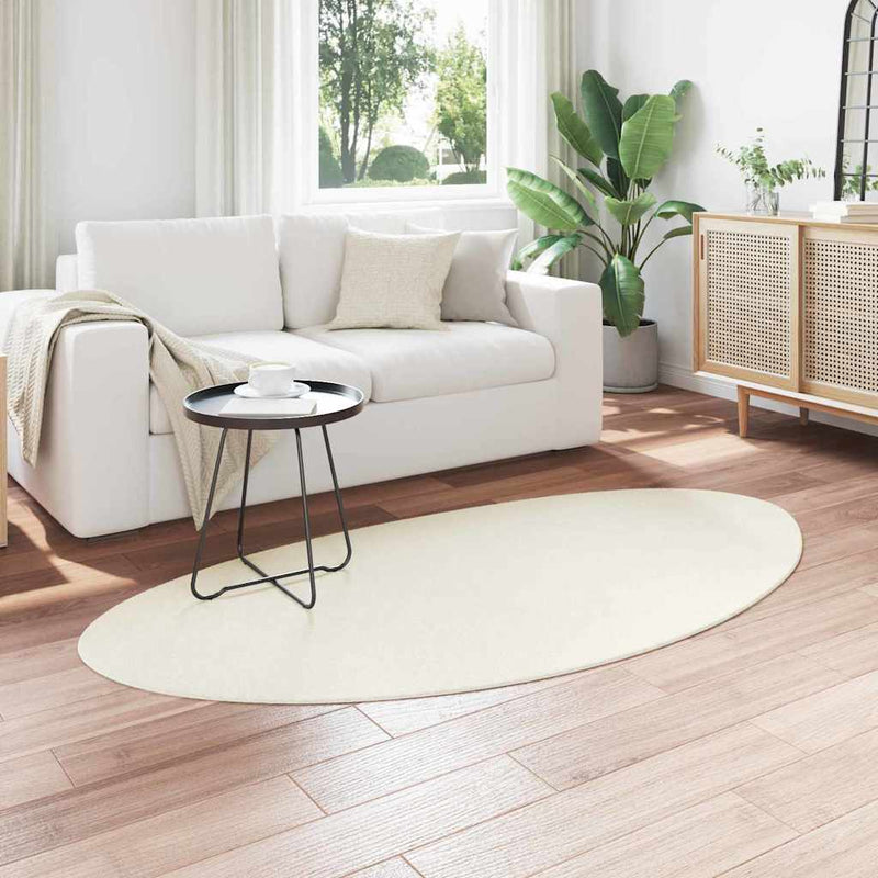 Covor HUARTE Crem 80 x 150 cm Poliester