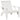 Scaun Adirondack de grădină alb 75x77x77 cm lemn masiv de pin
