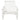 Scaun Adirondack de grădină alb 75x77x77 cm lemn masiv de pin
