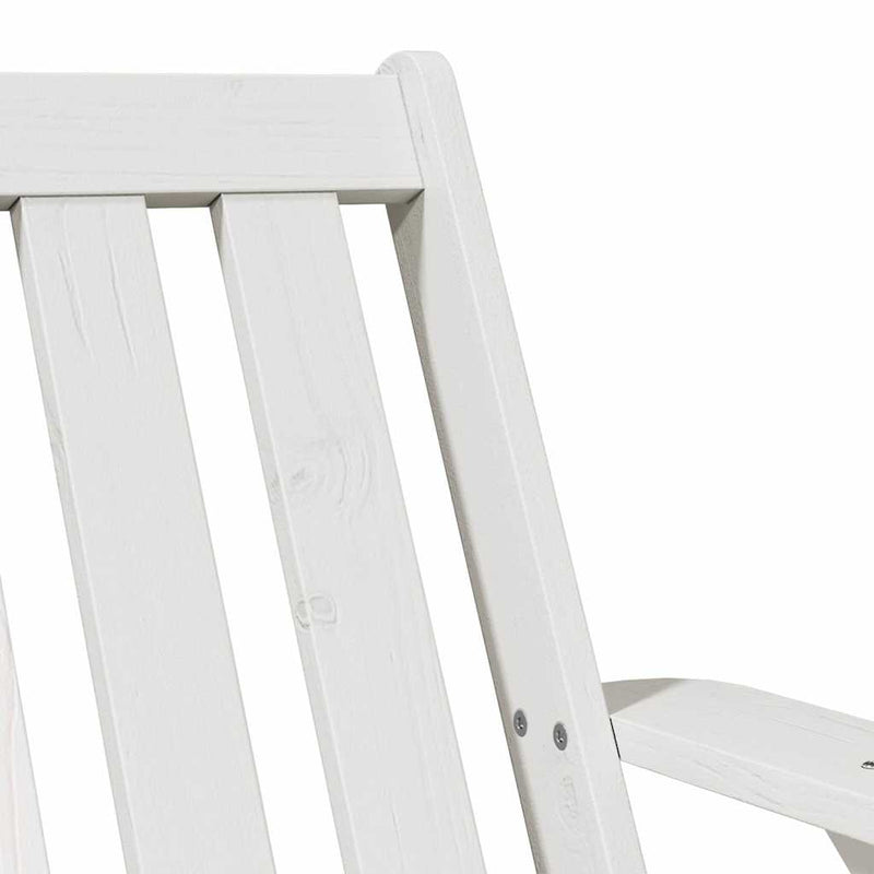 Scaun Adirondack de grădină alb 75x77x77 cm lemn masiv de pin