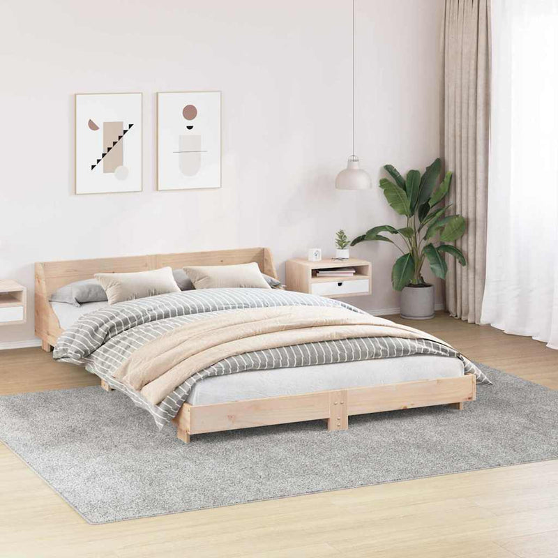 Covor Shaggy Antiderapant Gri 240 x 340 cm PP
