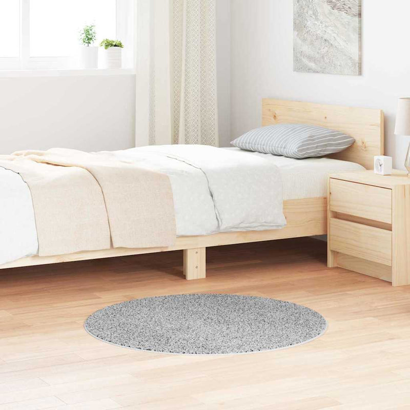 Covor Shaggy Antiderapant Gri 90 x 90 cm PP