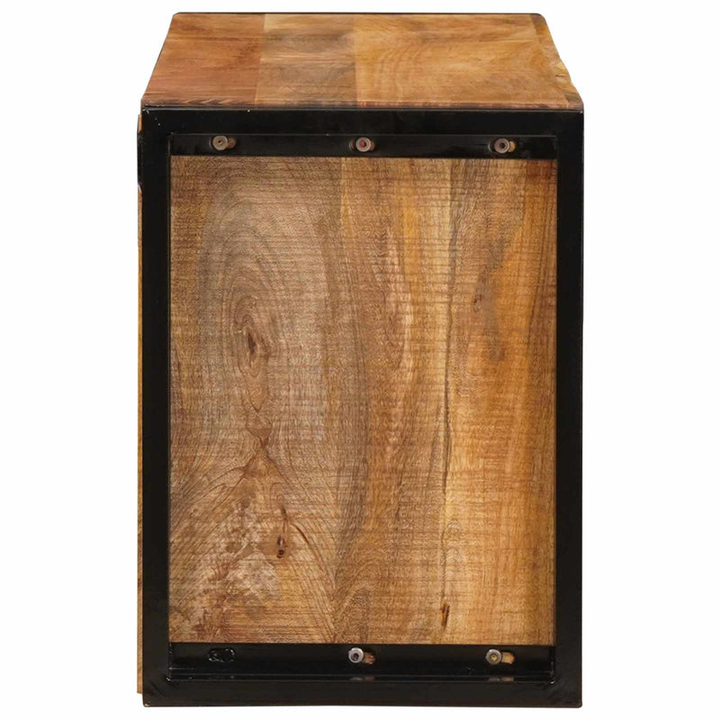 Raft pentru vin 100 x 45 x 33 cm Lemn de Mango Solid și Şlefuit