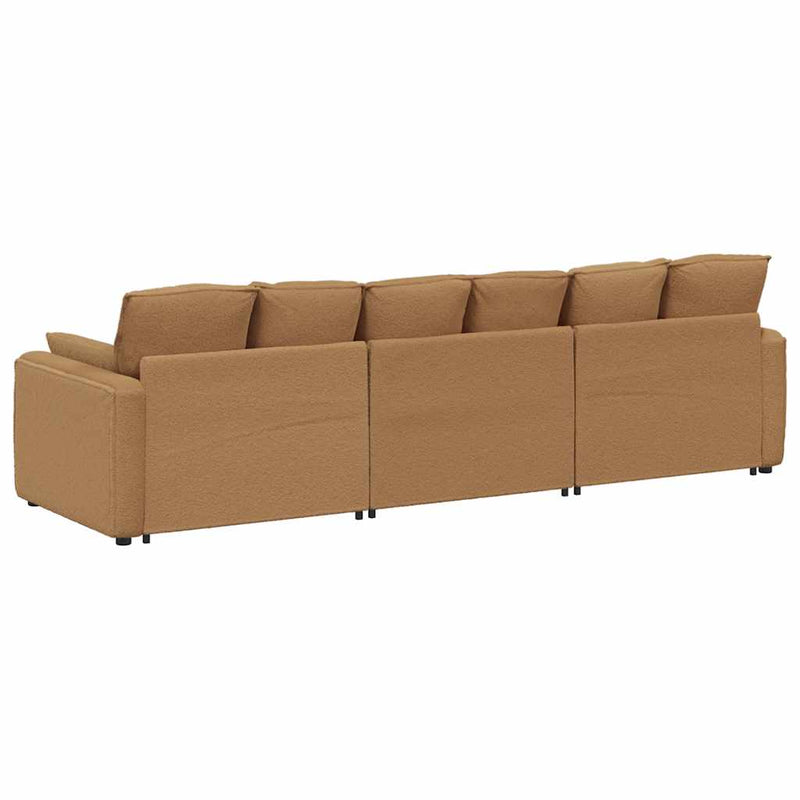 Canapea modulară cu perne, bej