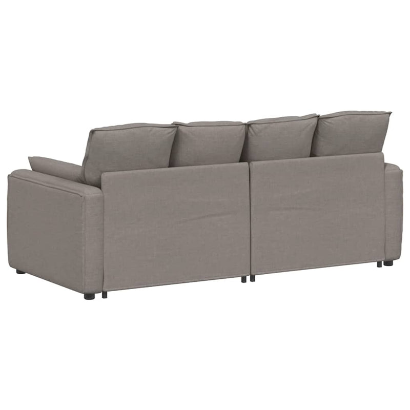 Canapea modulară cu perne, gri taupe