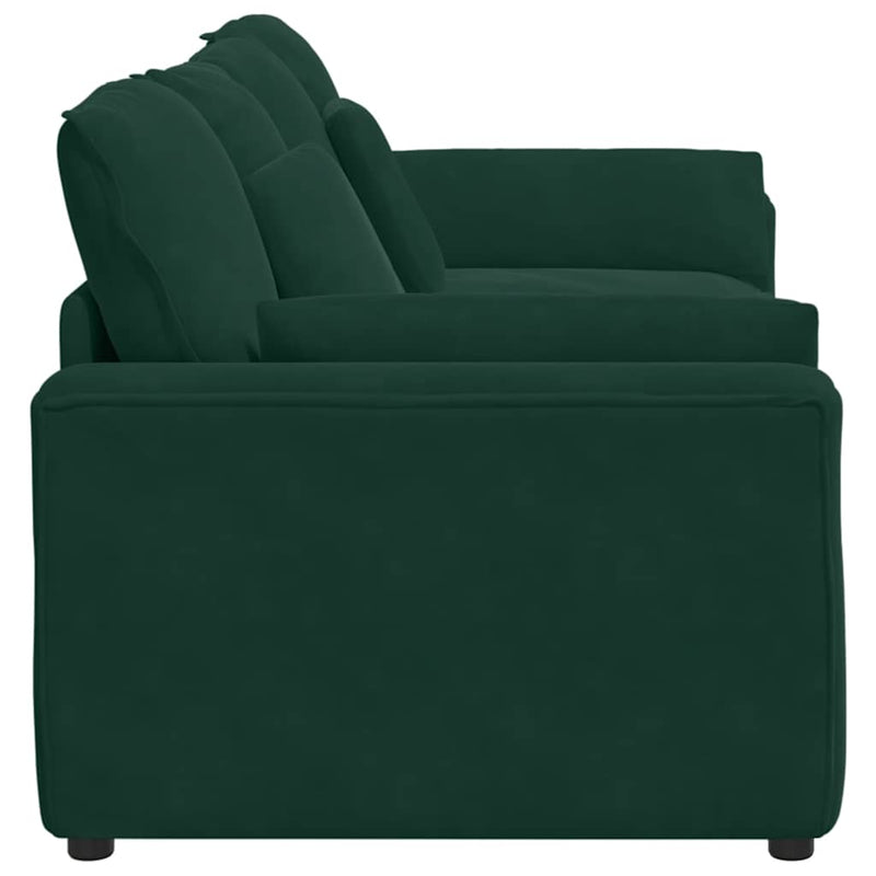 Canapea modulară cu perne, verde închis