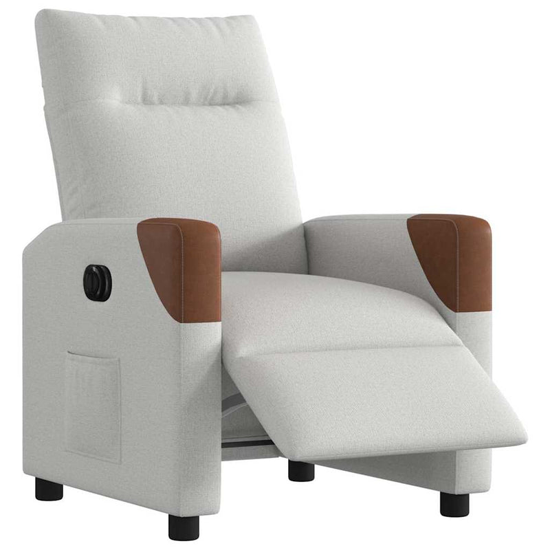Scaun reclinabil electric Cloud Grey Fabric
