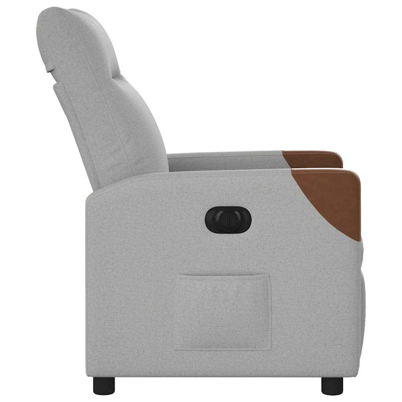 Scaun reclinabil electric Cloud Grey Fabric