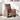 Fotoliu rabatabil electric, maro, material textil