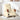 Fotoliu rabatabil electric, crem, material textil