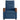 Fotoliu rabatabil electric, albastru, material textil