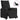 Fotoliu rabatabil electric, negru, material textil