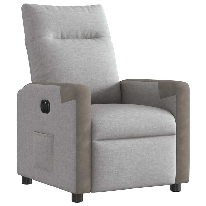 Scaun reclinabil electric Cloud Grey Fabric