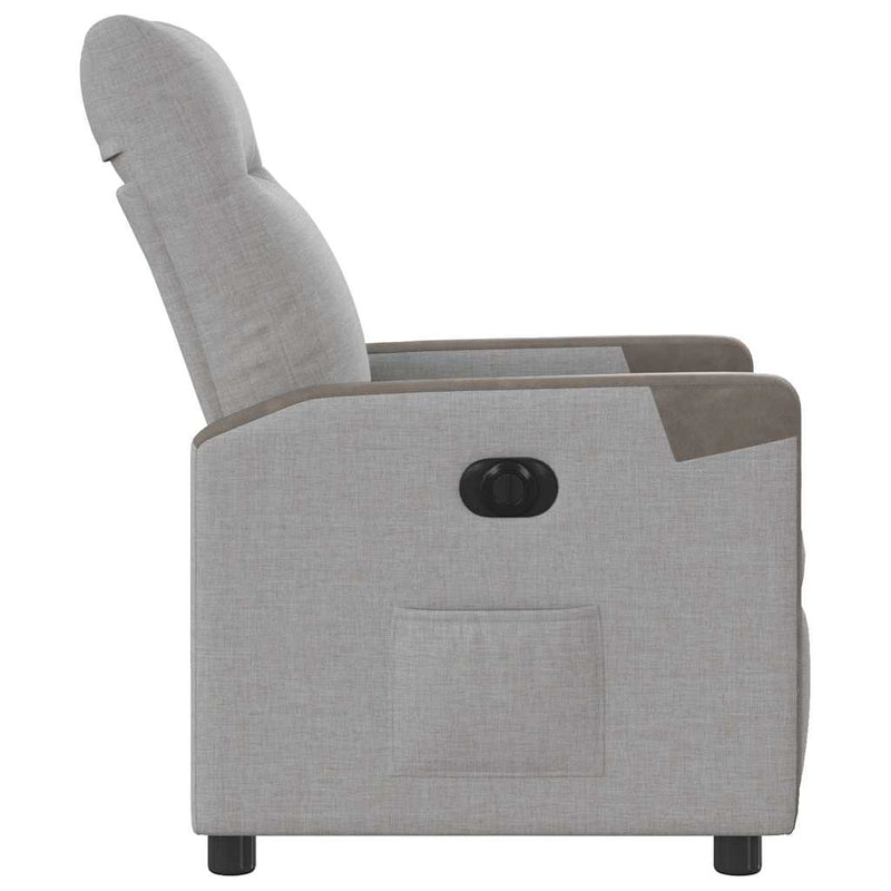 Scaun reclinabil electric Cloud Grey Fabric
