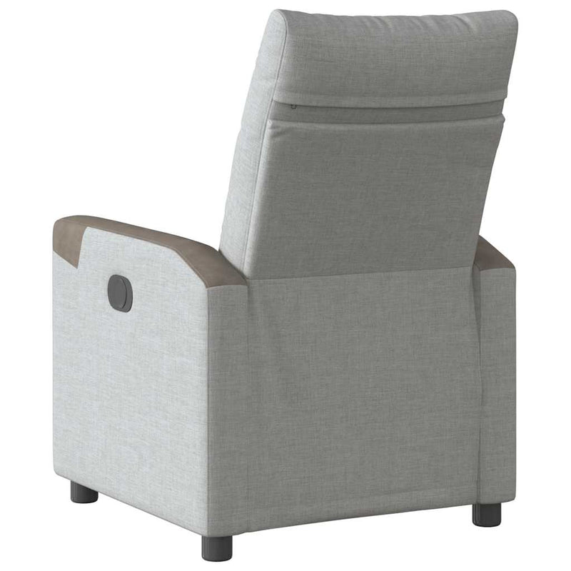 Scaun reclinabil electric Cloud Grey Fabric