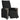 Fotoliu rabatabil electric, negru, material textil
