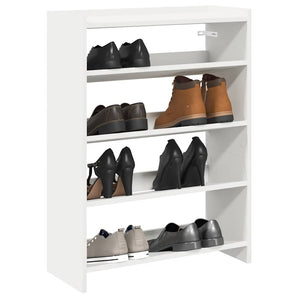 Pantofar, alb, 60x25x81 cm, lemn prelucrat