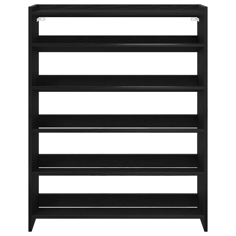 Pantofar, negru, 80x25x100 cm, lemn prelucrat