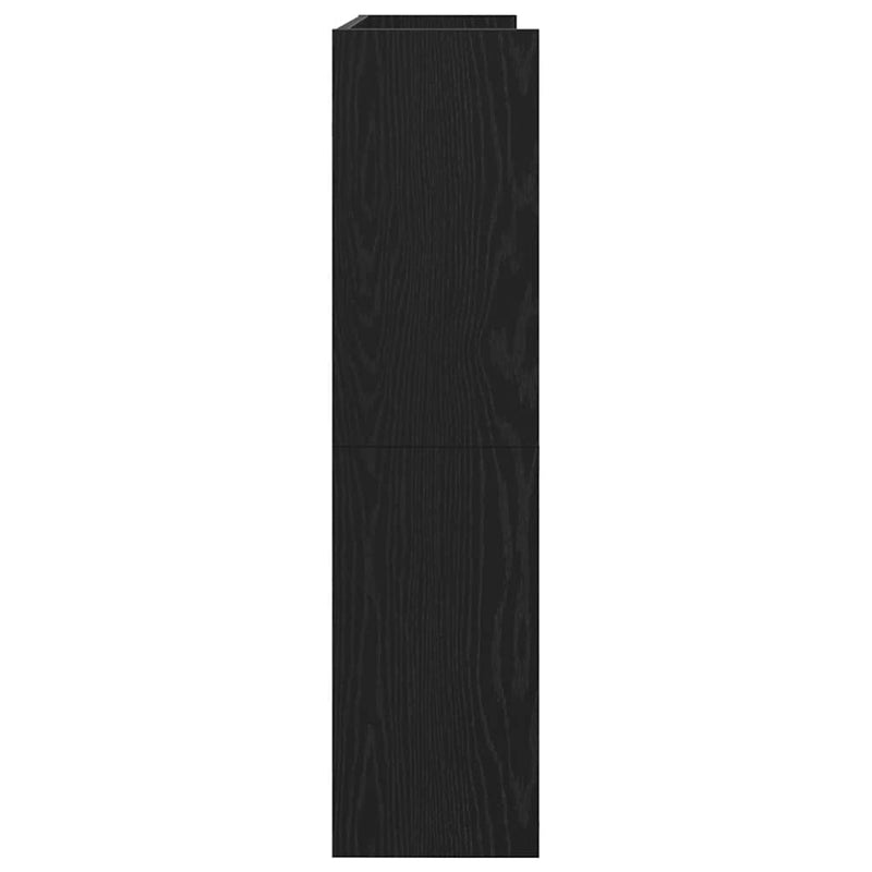 Pantofar, negru, 80x25x100 cm, lemn prelucrat