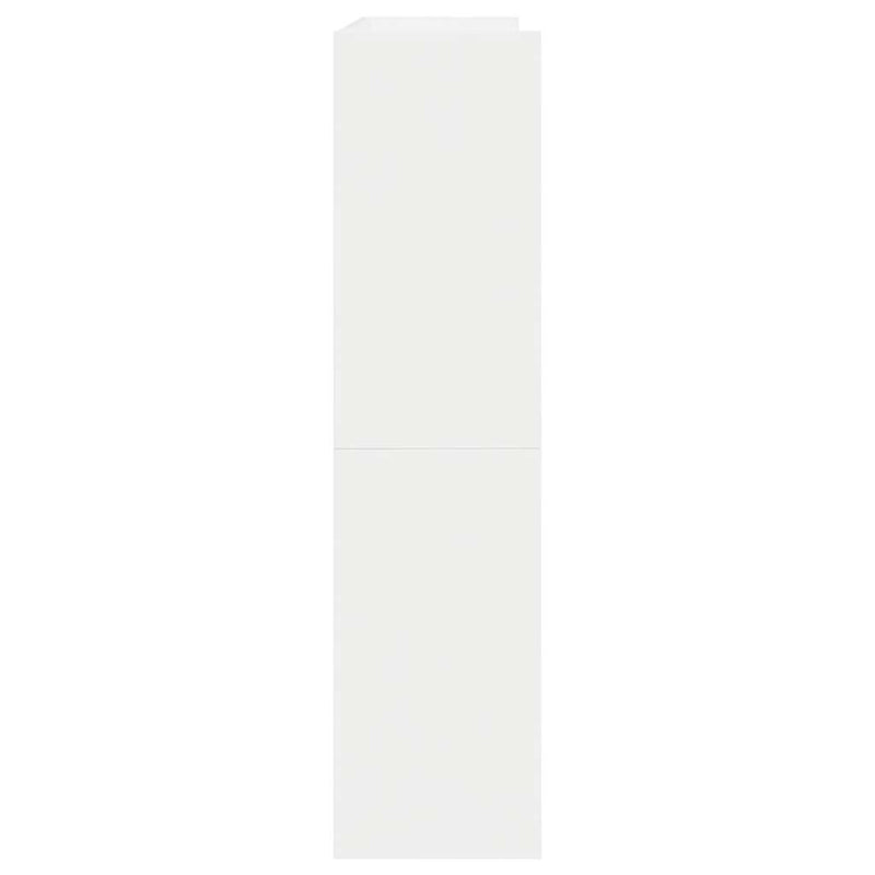 Pantofar, alb, 80x25x62 cm, lemn prelucrat