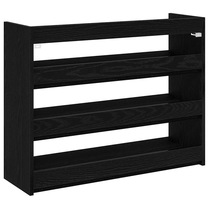 Pantofar, negru, 80x25x62 cm, lemn prelucrat