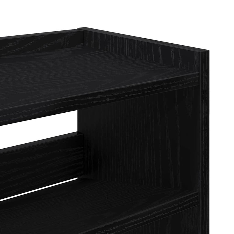 Pantofar, negru, 80x25x62 cm, lemn prelucrat