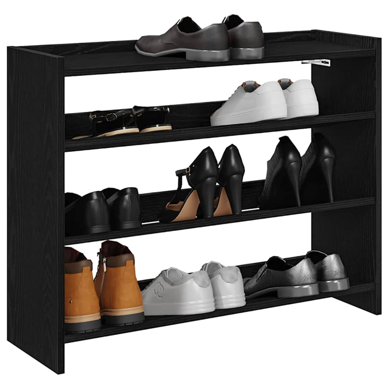 Pantofar, negru, 80x25x62 cm, lemn prelucrat