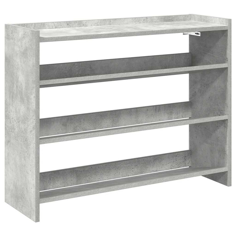 Pantofar, gri beton, 80x25x62 cm, lemn prelucrat