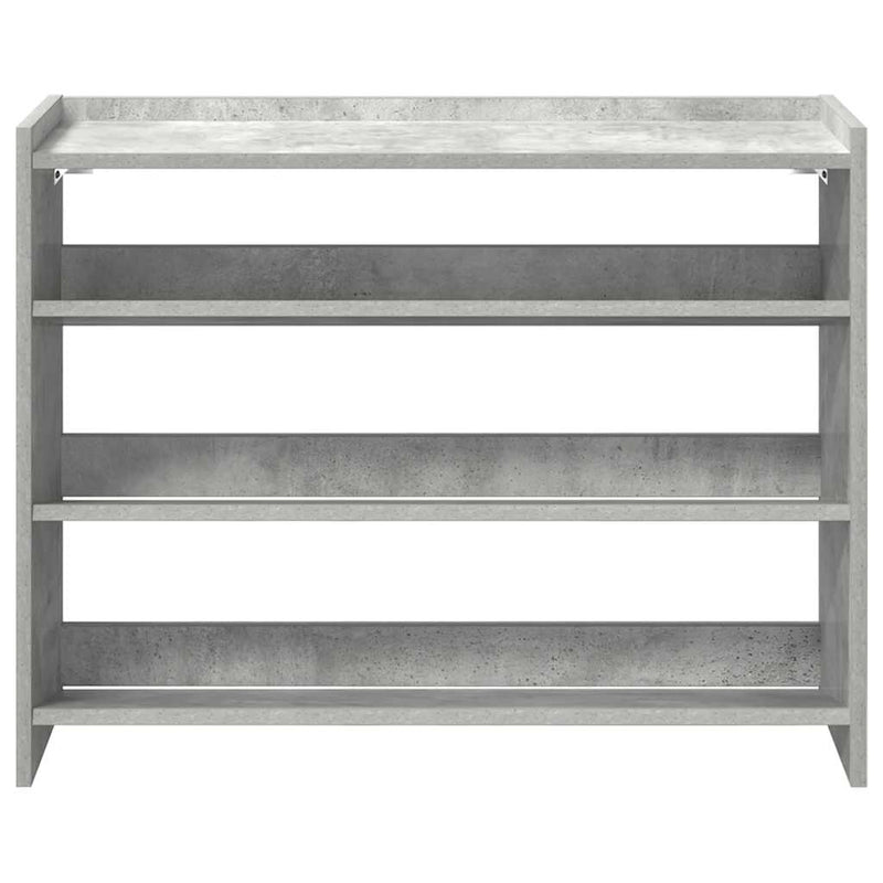 Pantofar, gri beton, 80x25x62 cm, lemn prelucrat