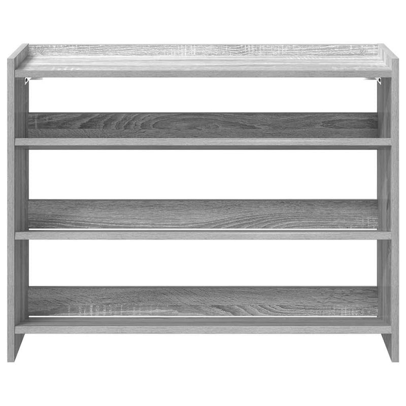 Pantofar, gri sonoma, 80x25x62 cm, lemn compozit