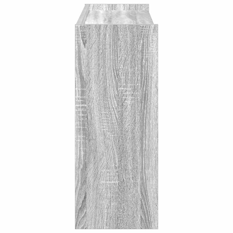 Pantofar, gri sonoma, 80x25x62 cm, lemn compozit